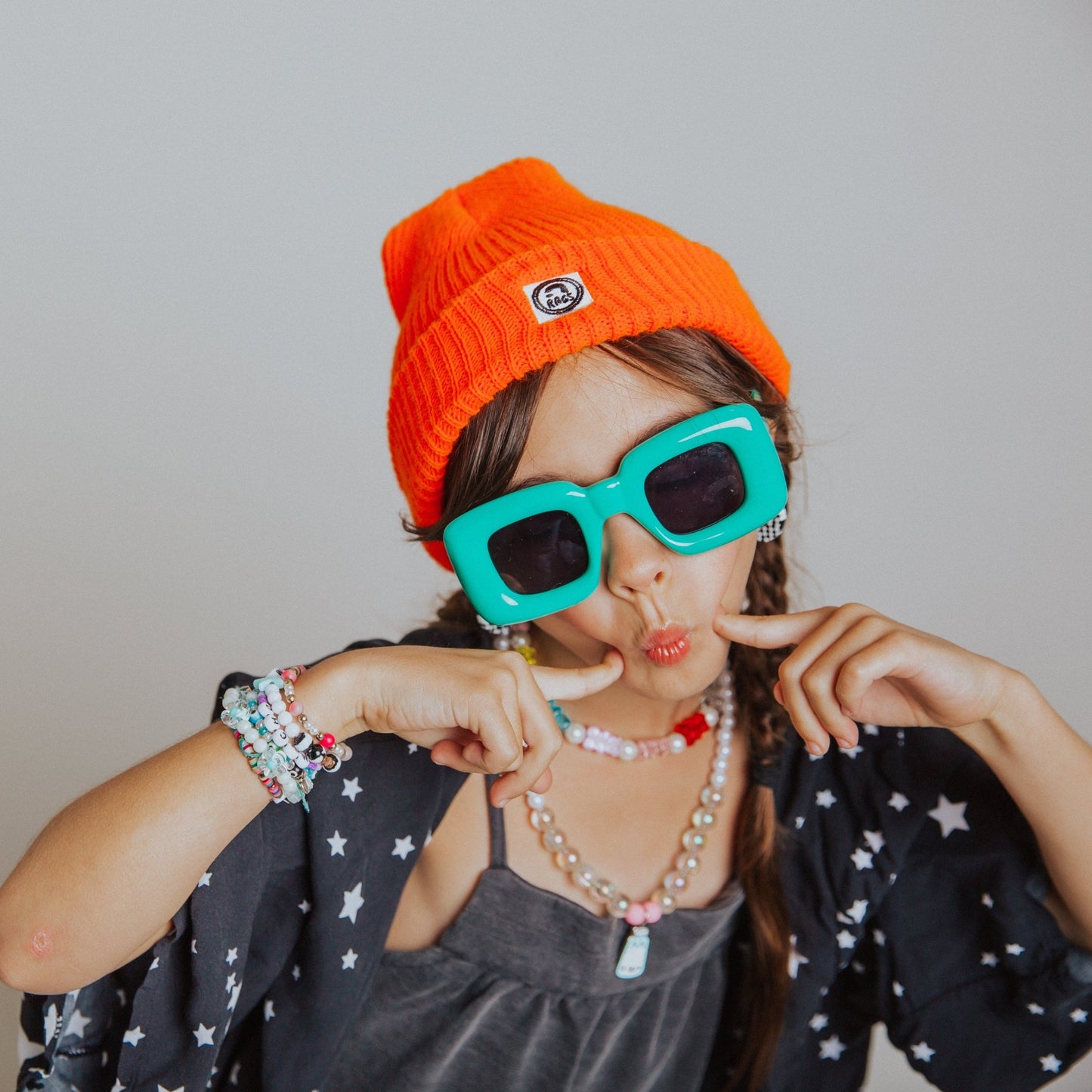 Basic Beanie - 'Neon Orange' - Mack & Harvie