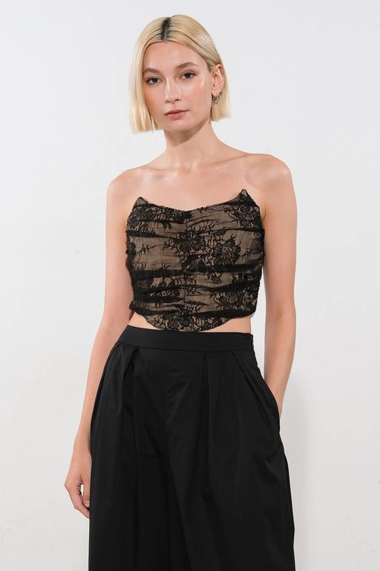 BE THE EXCEPTION LACE CROP TOP - Mack & Harvie