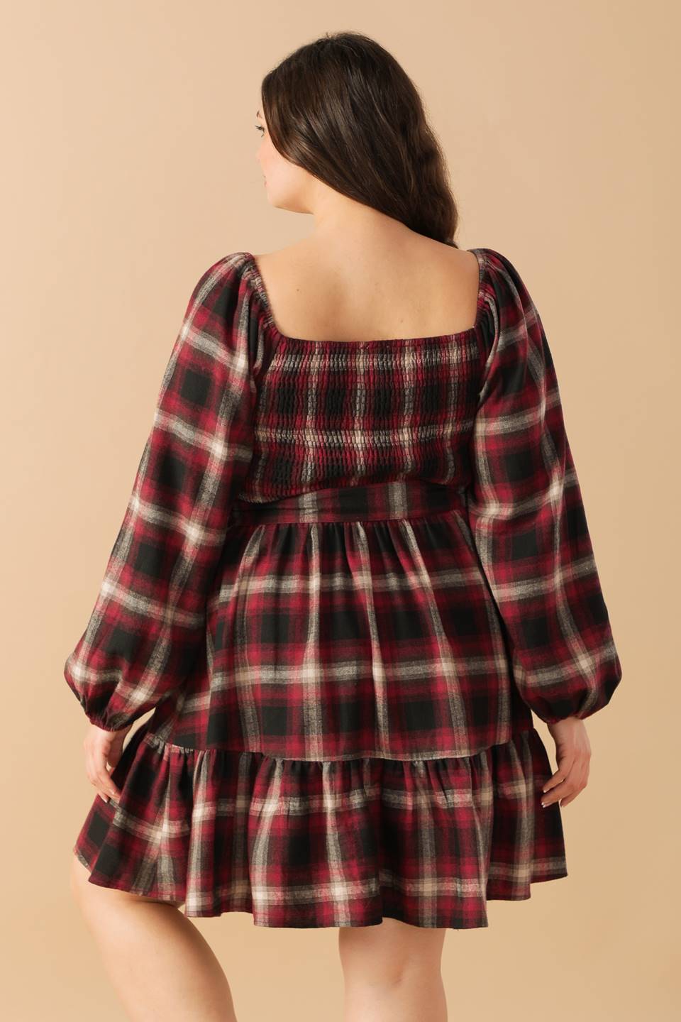 BE WITH YOU WOVEN PLAID MINI DRESS - Mack & Harvie