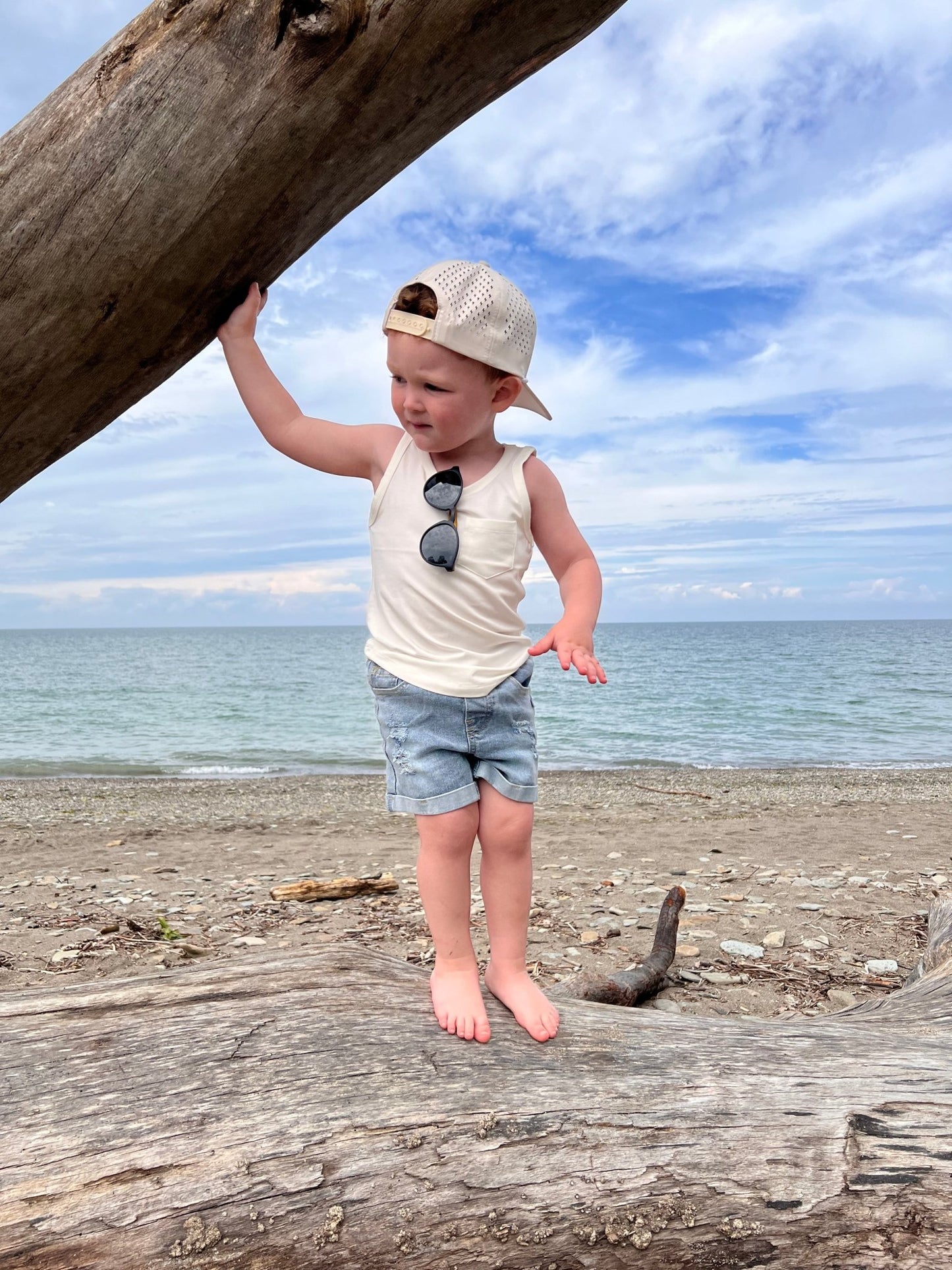 Beach Basics Tank Coconut - Mack & Harvie