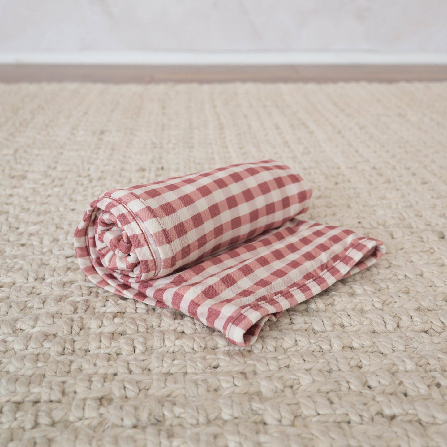 Berry Gingham | Bamboo Swaddle - Mack & Harvie