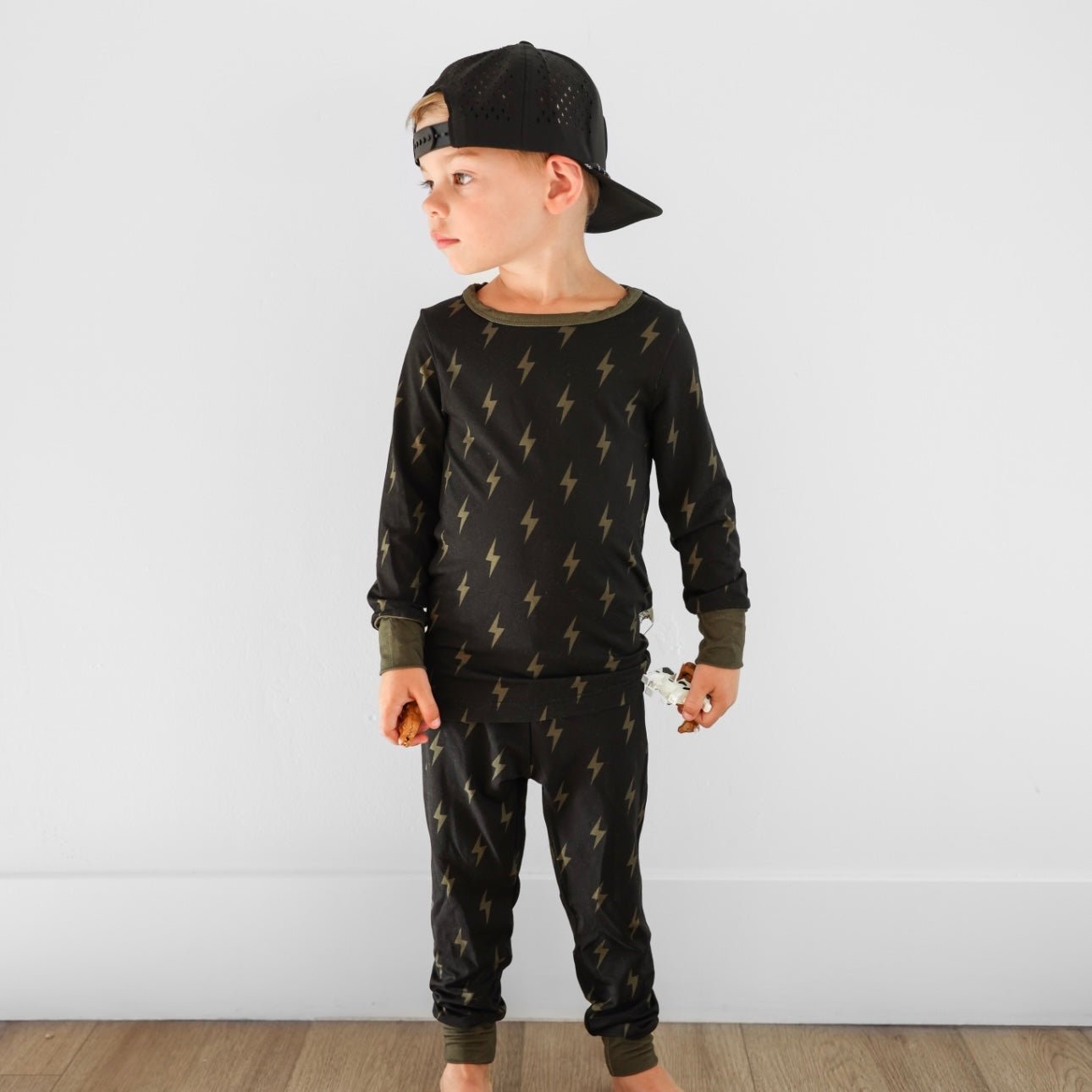 Black Bolt 2 - Piece Bamboo Jammies - Mack & Harvie