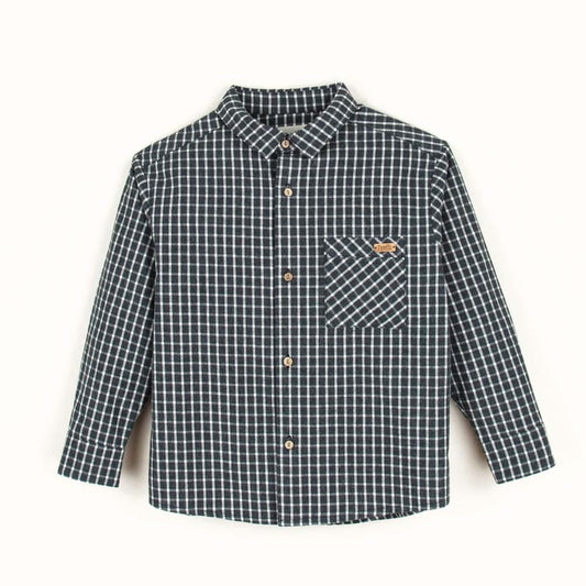 Black Plaid Shirt with Pockets - Mack & Harvie