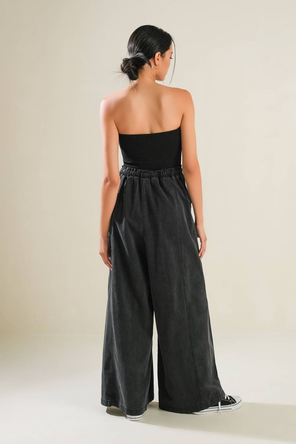 BLACK TEA WITH YOU MIX MEDIA JUMPSUIT - Mack & Harvie