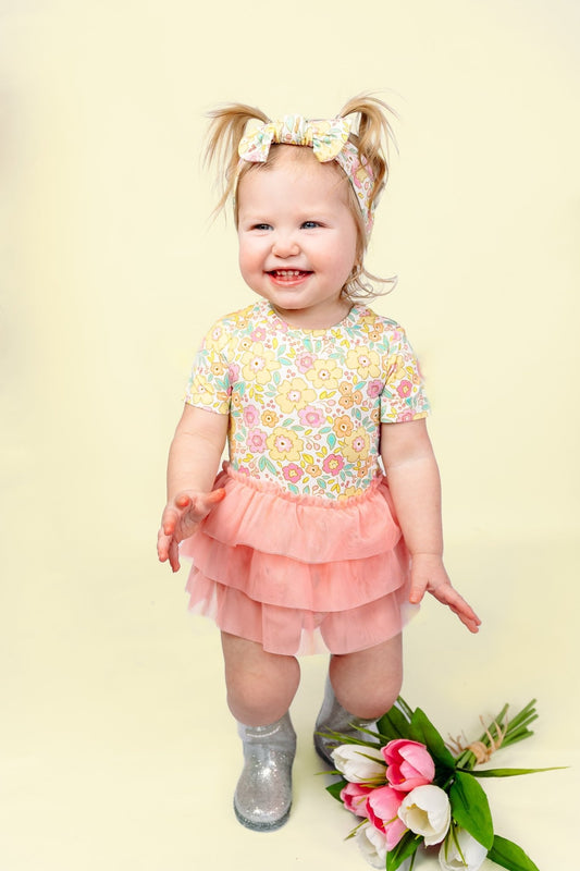 BLOOMIN' WILDFLOWERS DREAM TUTU BODYSUIT DRESS - Mack & Harvie