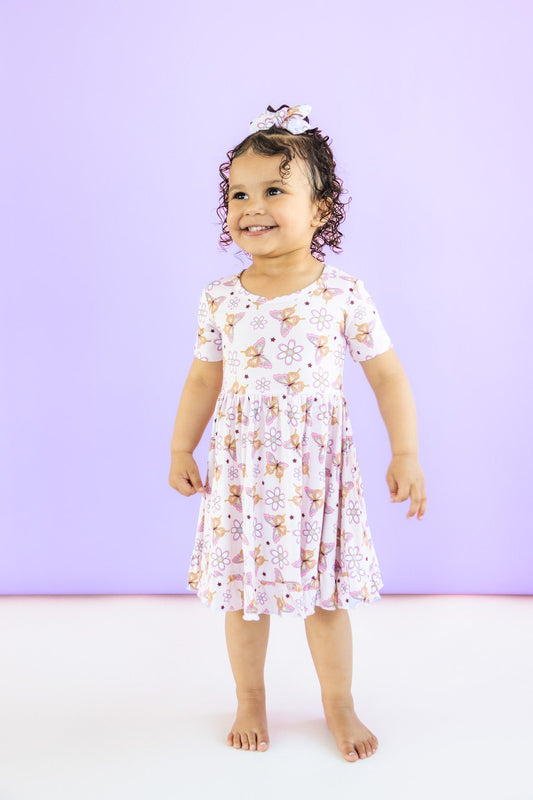 BLOSSOMIN' BUTTERFLY DREAM RUFFLE DRESS - Mack & Harvie