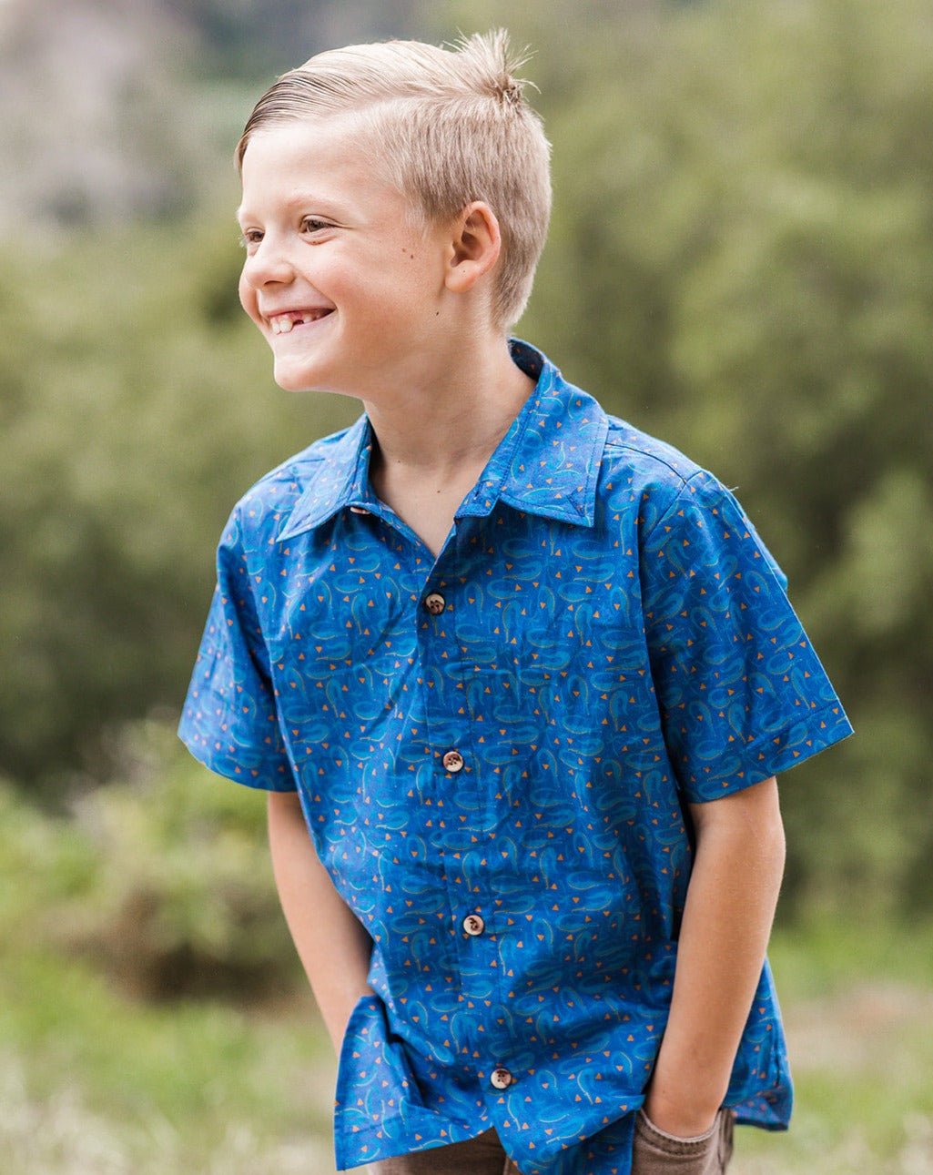 Blue Alligator Boys Button Down - Mack & Harvie