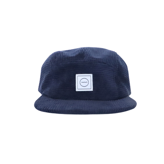 Corduroy Five-Panel Hat in Slate