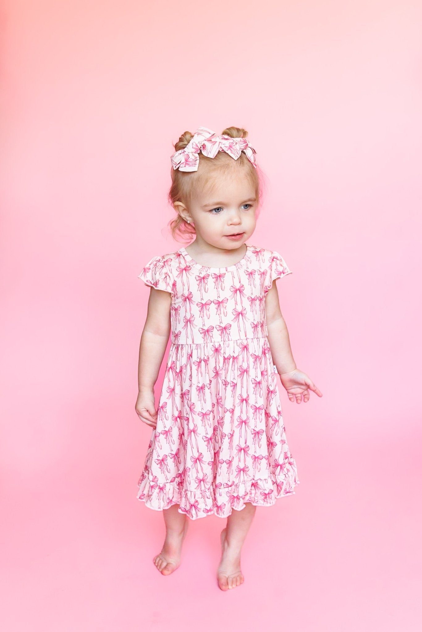 BOW CUTE DREAM RUFFLE DRESS - Mack & Harvie