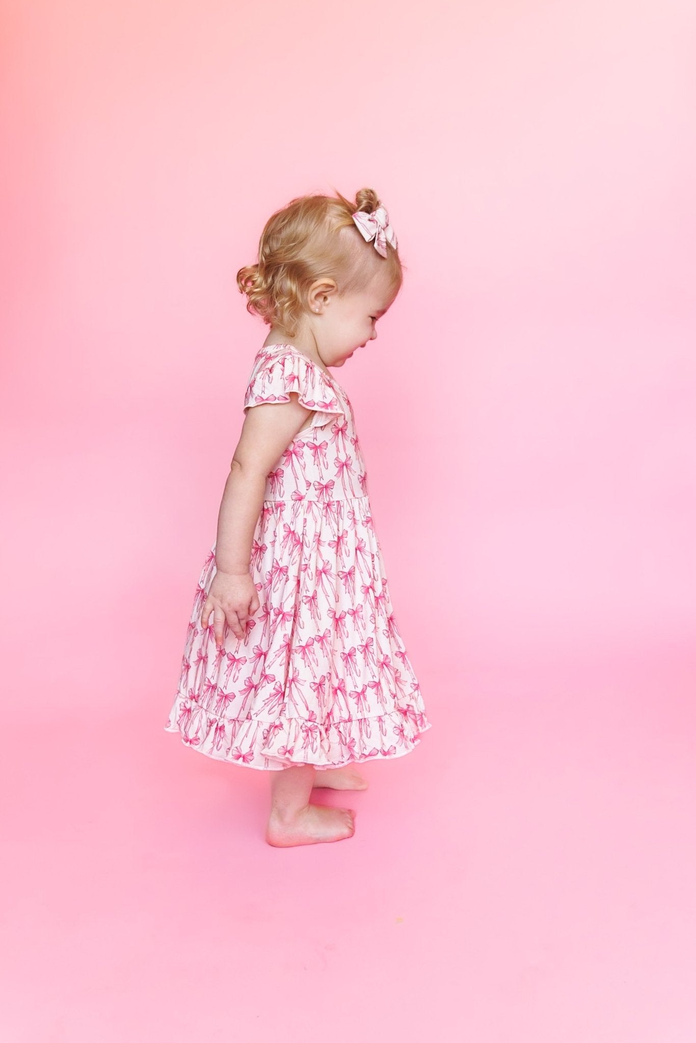 BOW CUTE DREAM RUFFLE DRESS - Mack & Harvie