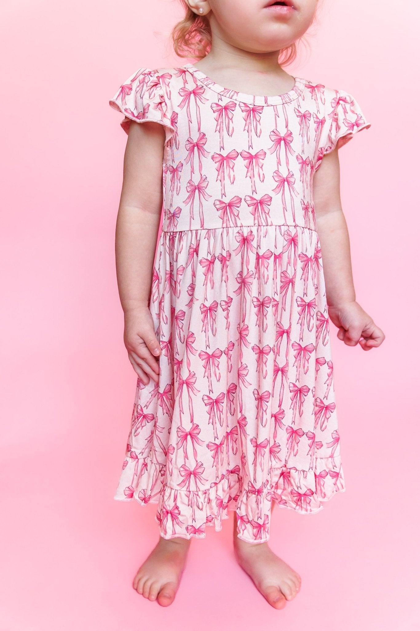 BOW CUTE DREAM RUFFLE DRESS - Mack & Harvie