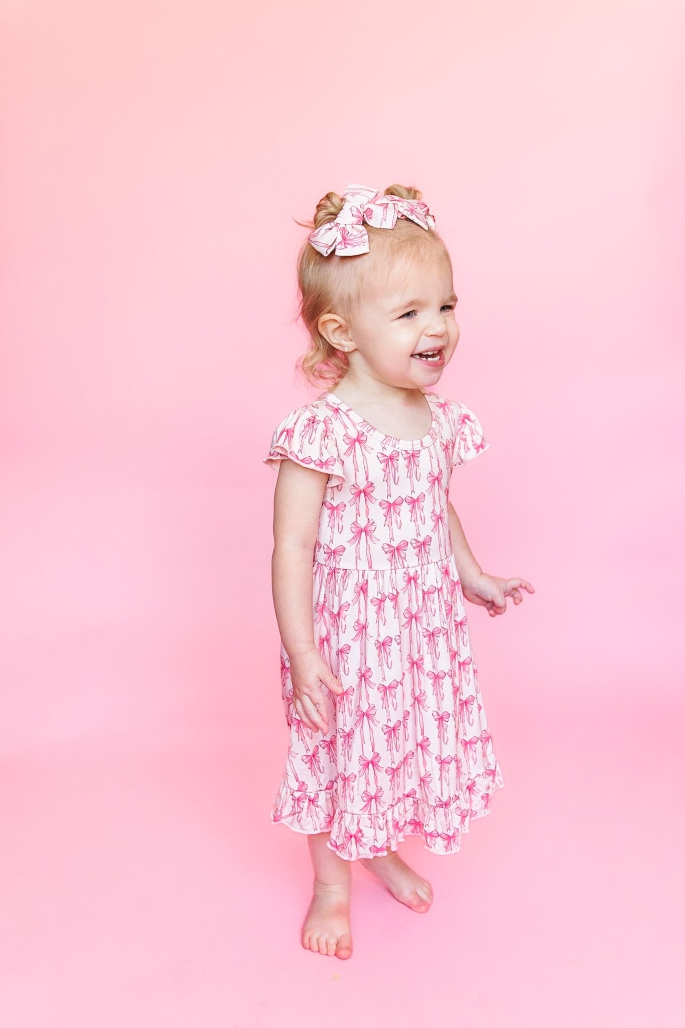 BOW CUTE DREAM RUFFLE DRESS - Mack & Harvie