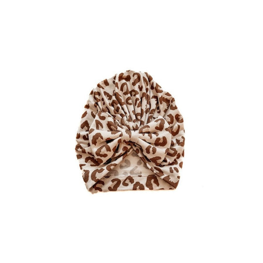 Bow Turban Hat - Leopard - Mack & Harvie