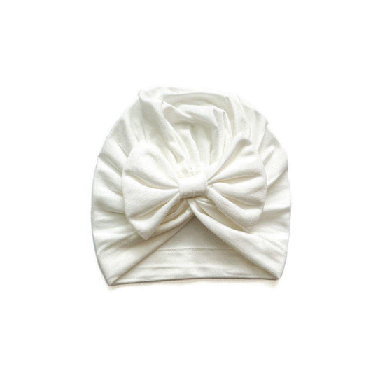 Bow Turban Hat - White - Mack & Harvie