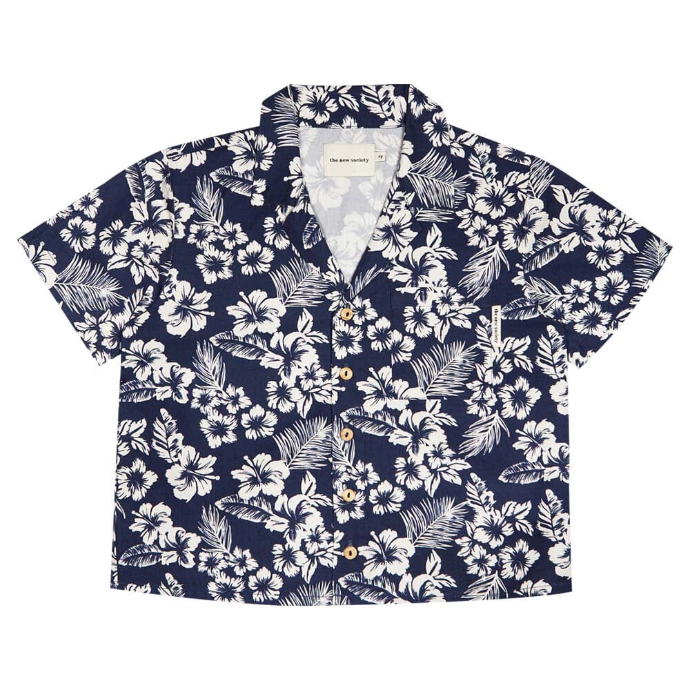 Boy Hibiscus Shirt - Hibiscus Print - FINAL SALE - Mack & Harvie