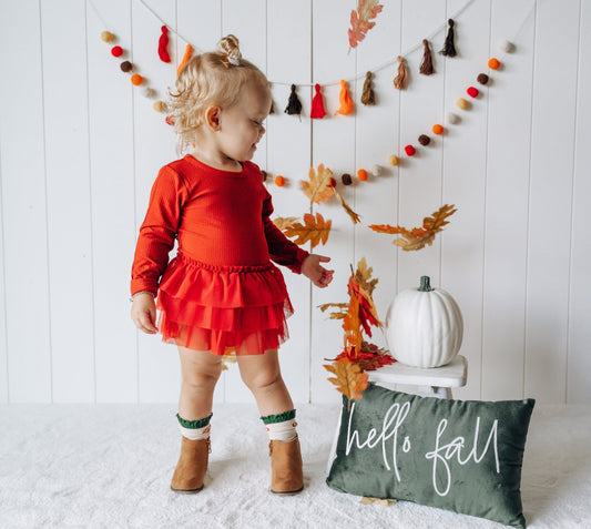 BRICK RIB DREAM TUTU BODYSUIT DRESS - Mack & Harvie