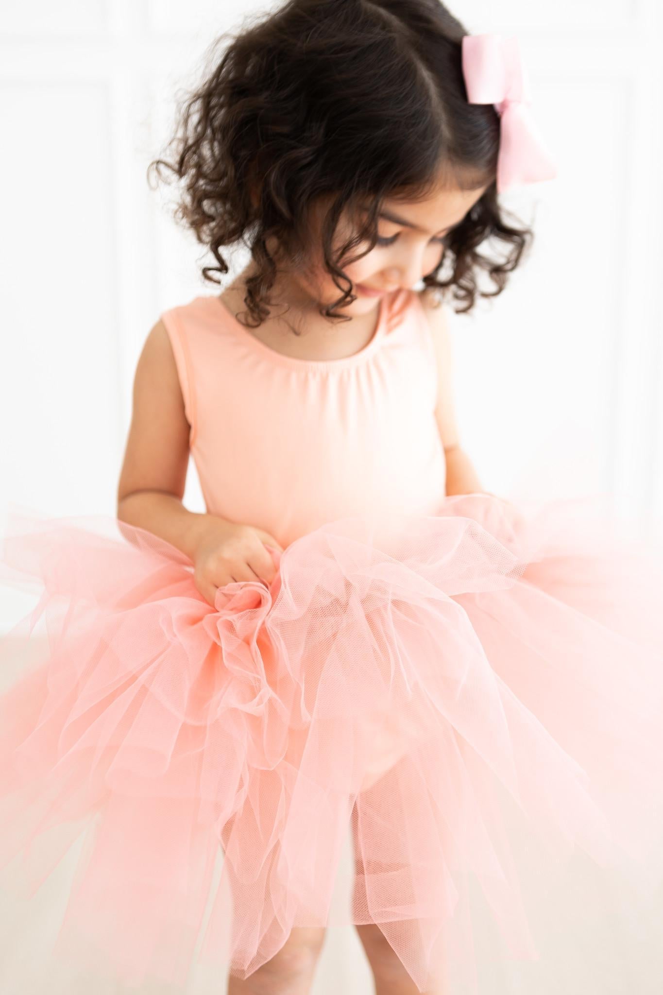 Bright Peach Tank Tutu Leotard - Mack & Harvie