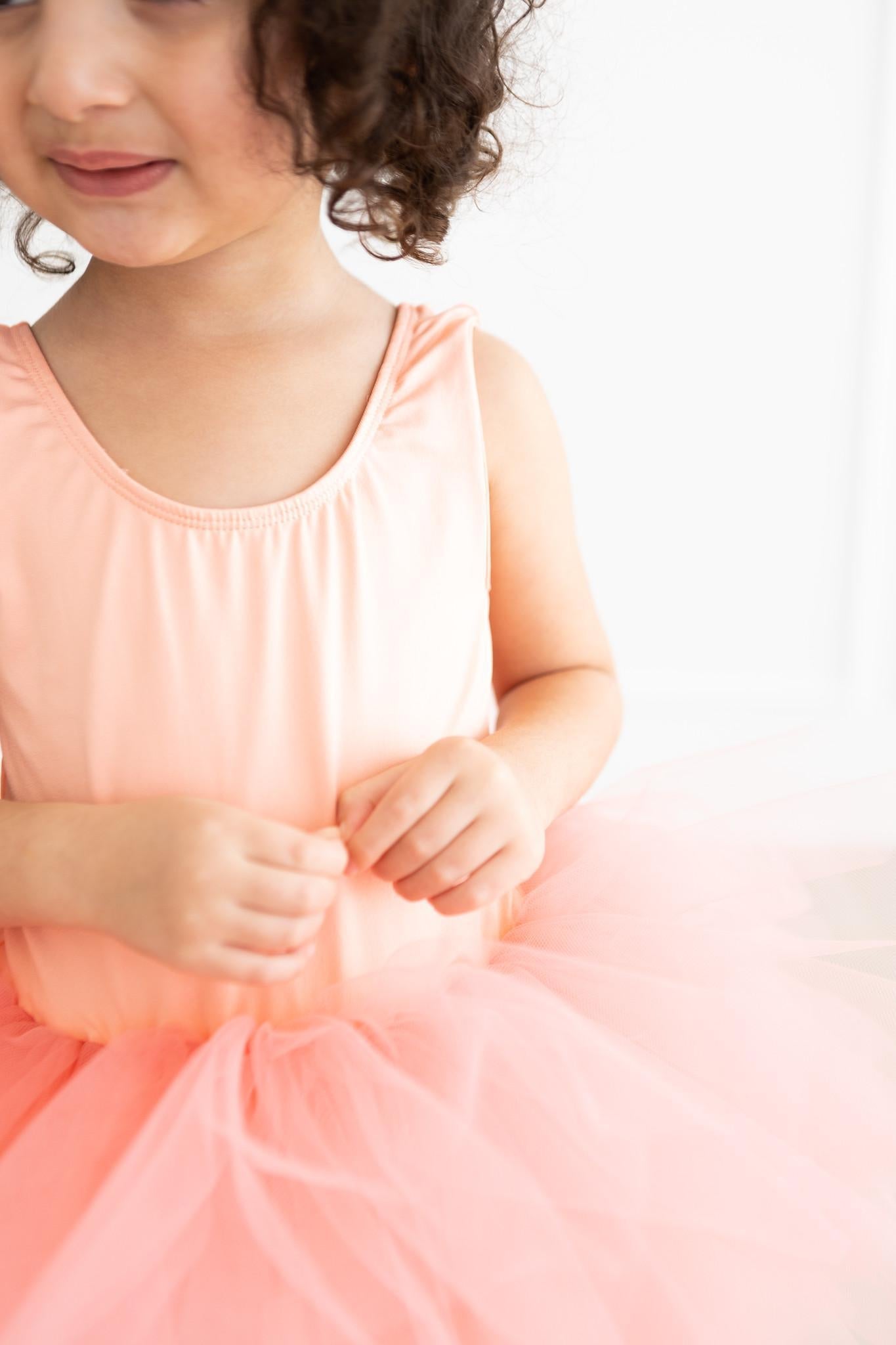 Bright Peach Tank Tutu Leotard - Mack & Harvie