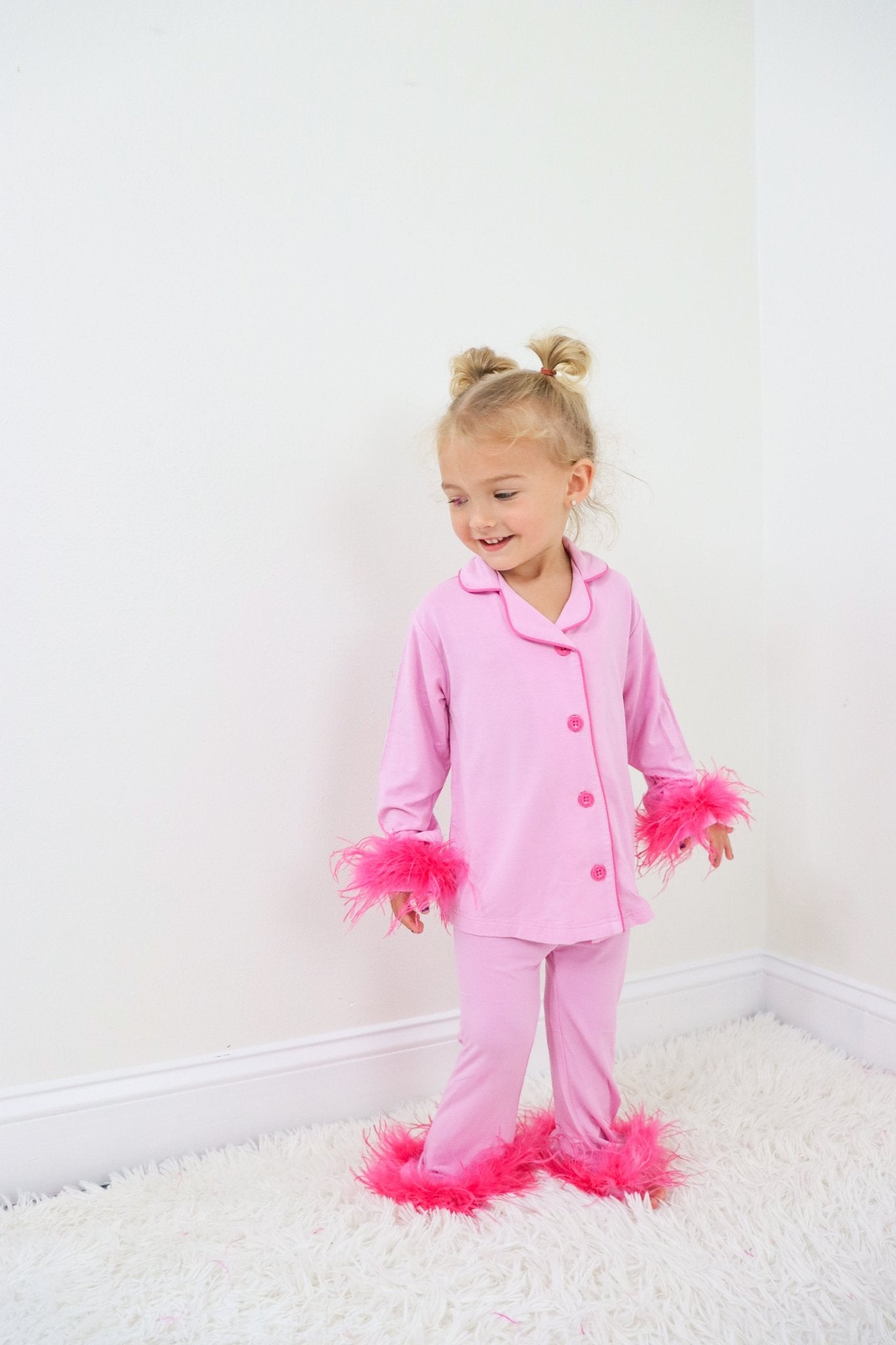 BUBBLEGUM GIRL’S FLARE FEATHERED DREAM SET - Mack & Harvie