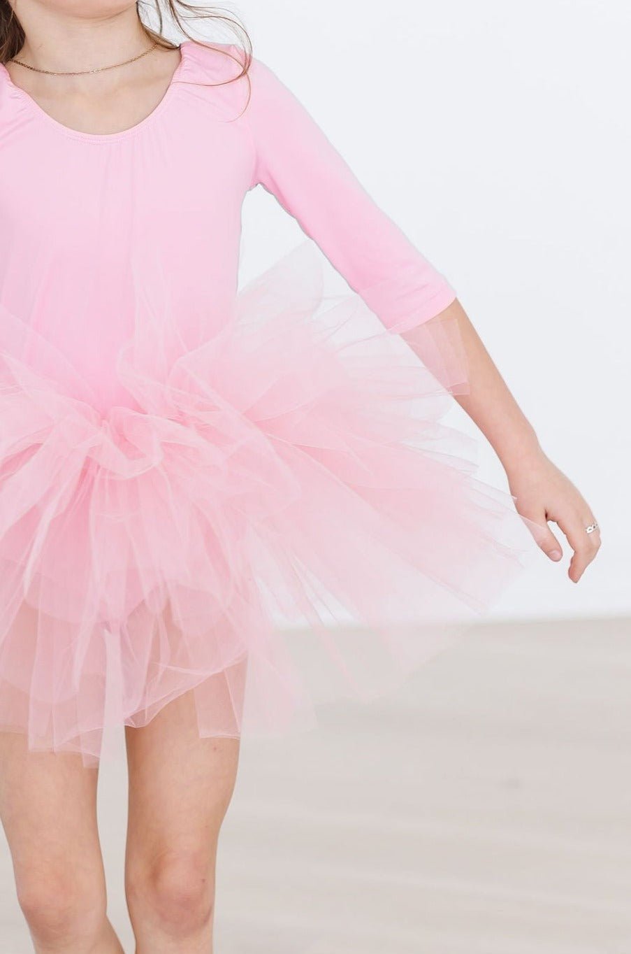 Bubblegum Pink 3/4 Tutu Leotard - Mack & Harvie