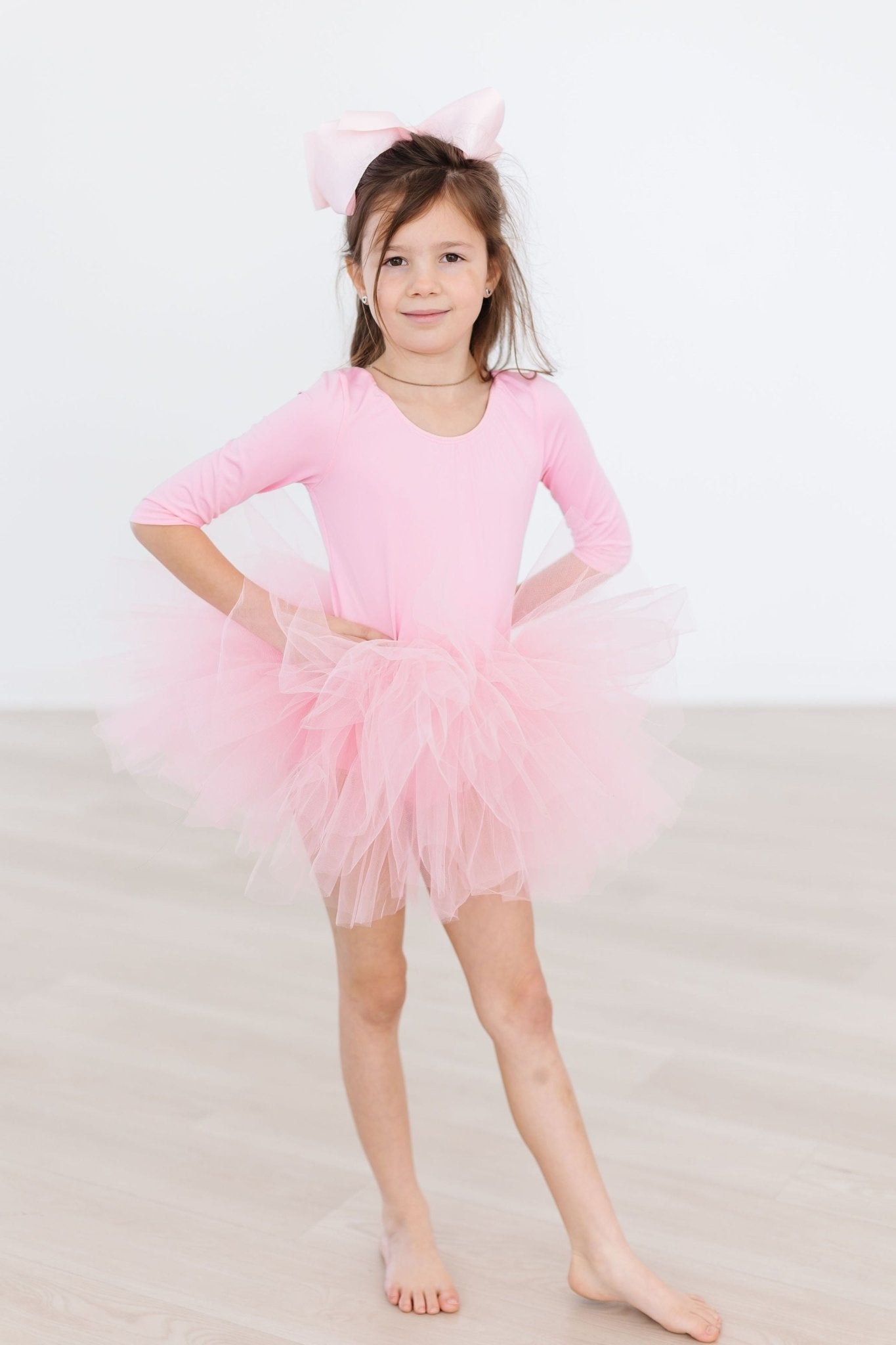 Bubblegum Pink 3/4 Tutu Leotard - Mack & Harvie