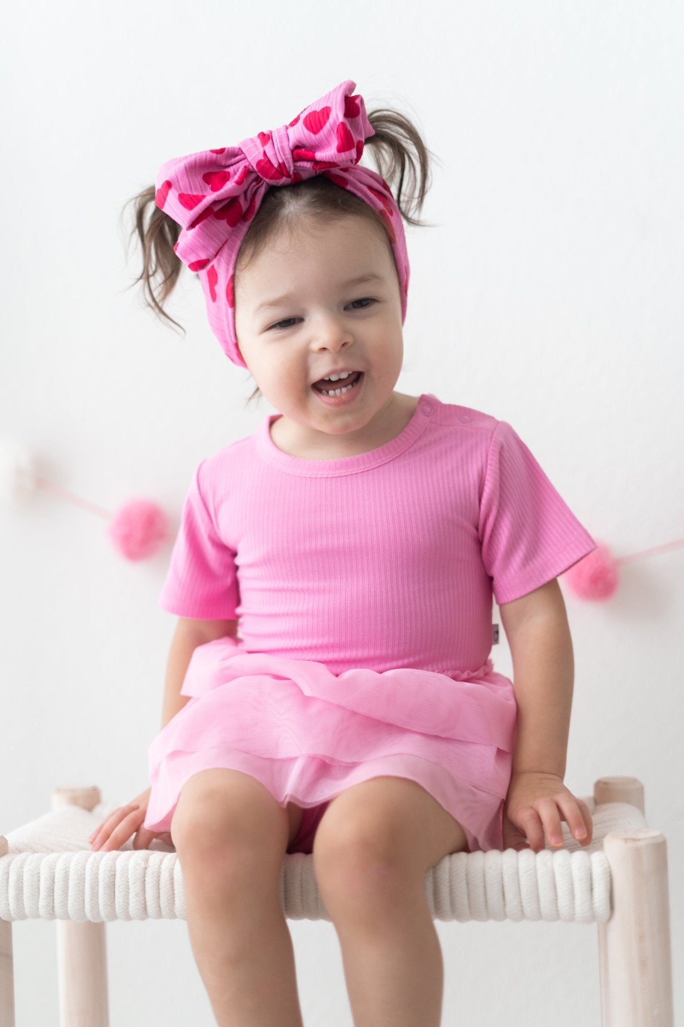 BUBBLEGUM RIB DREAM TUTU BODYSUIT DRESS - Mack & Harvie