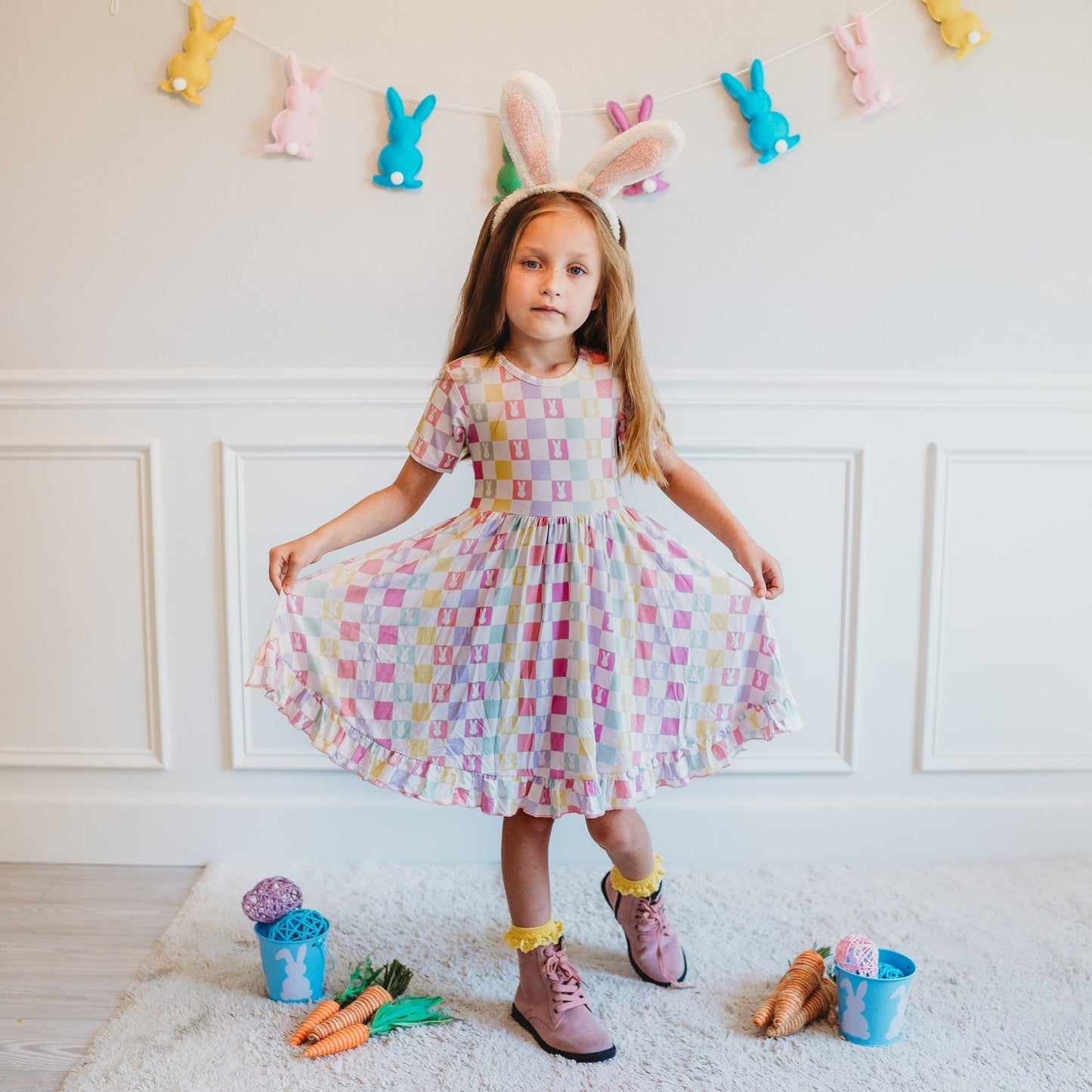 BUNNY KISSES DREAM RUFFLE DRESS - Mack & Harvie