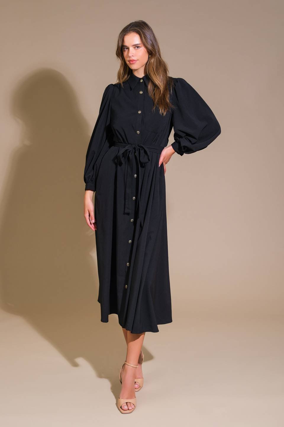 CAN'T RELACE YOU WOVEN MIDI DRESS - Mack & Harvie