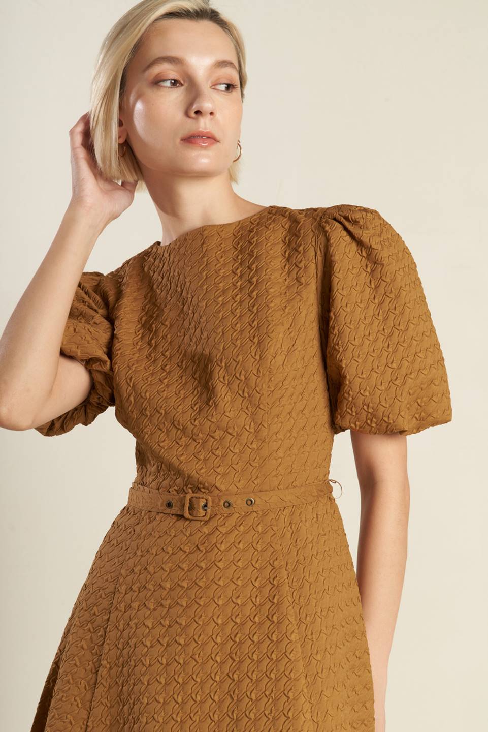 CAN'T STOP ME WOVEN MIDI DRESS - Mack & Harvie