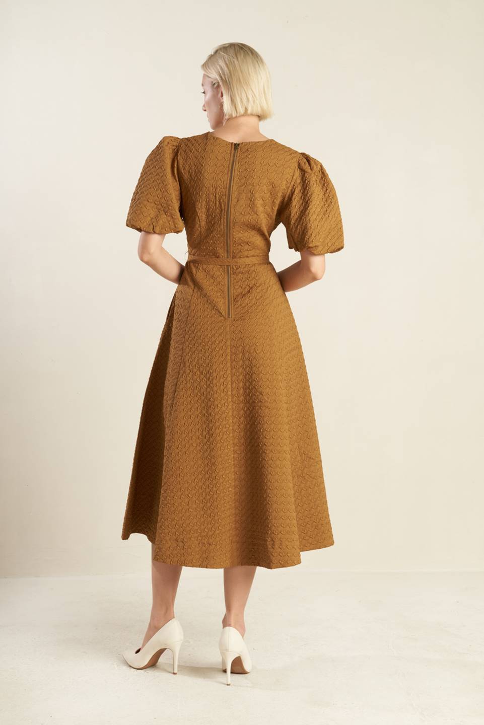 CAN'T STOP ME WOVEN MIDI DRESS - Mack & Harvie