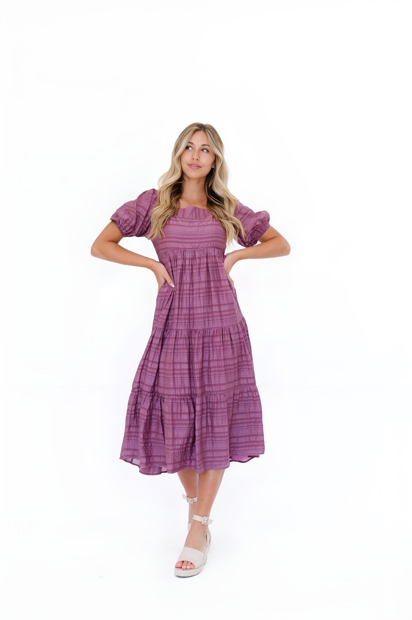 Carlile Dress in Purple - Mack & Harvie