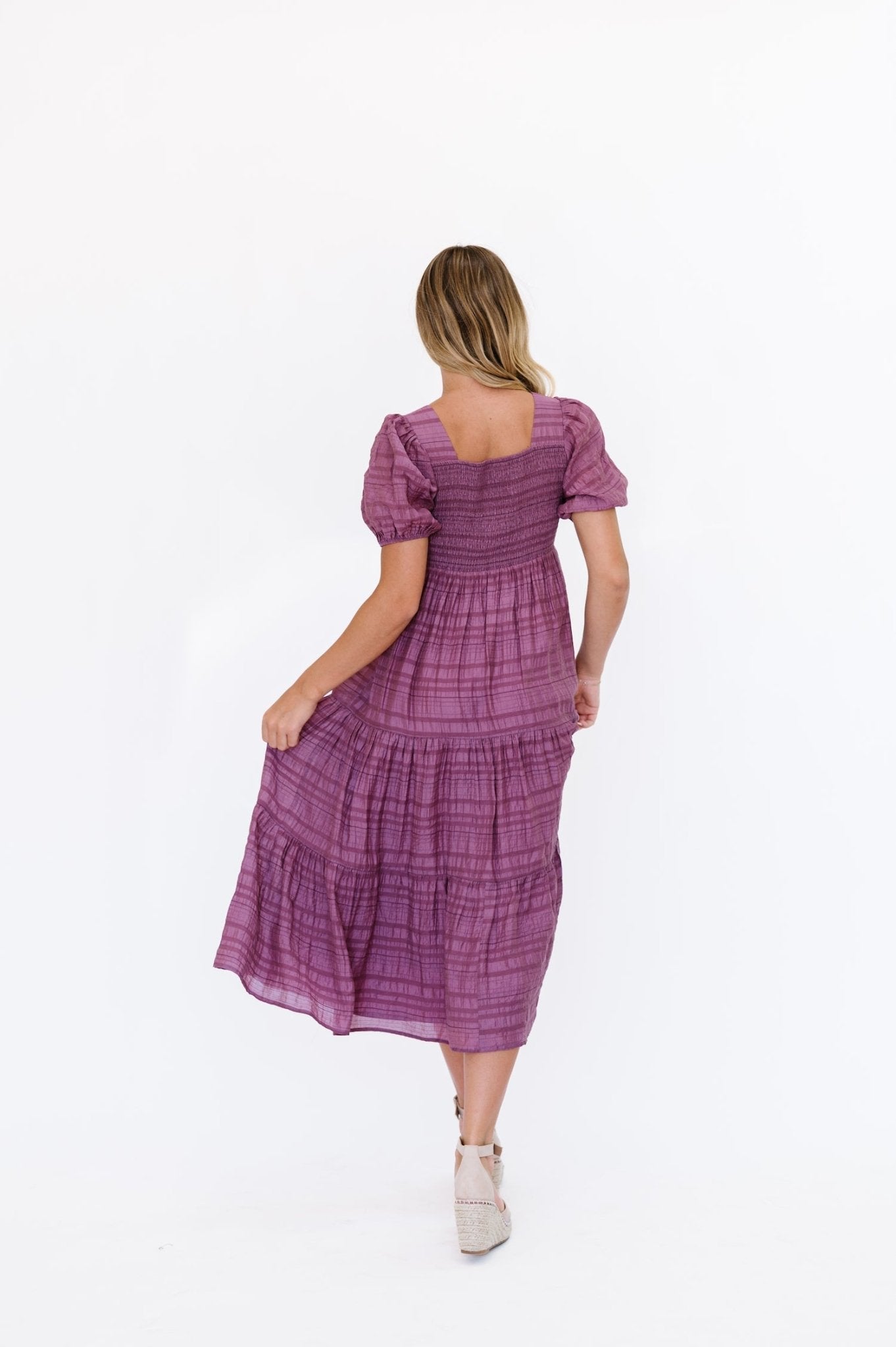 Carlile Dress in Purple - Mack & Harvie