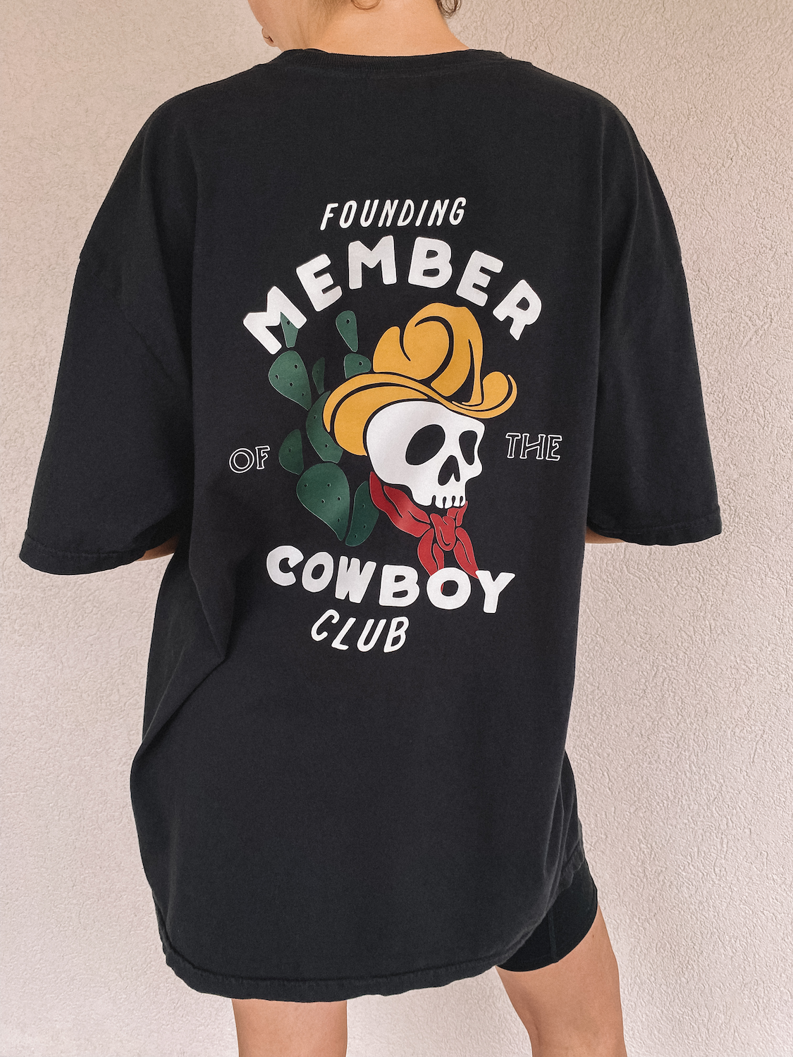 founding member of the cowboy club tee - adult