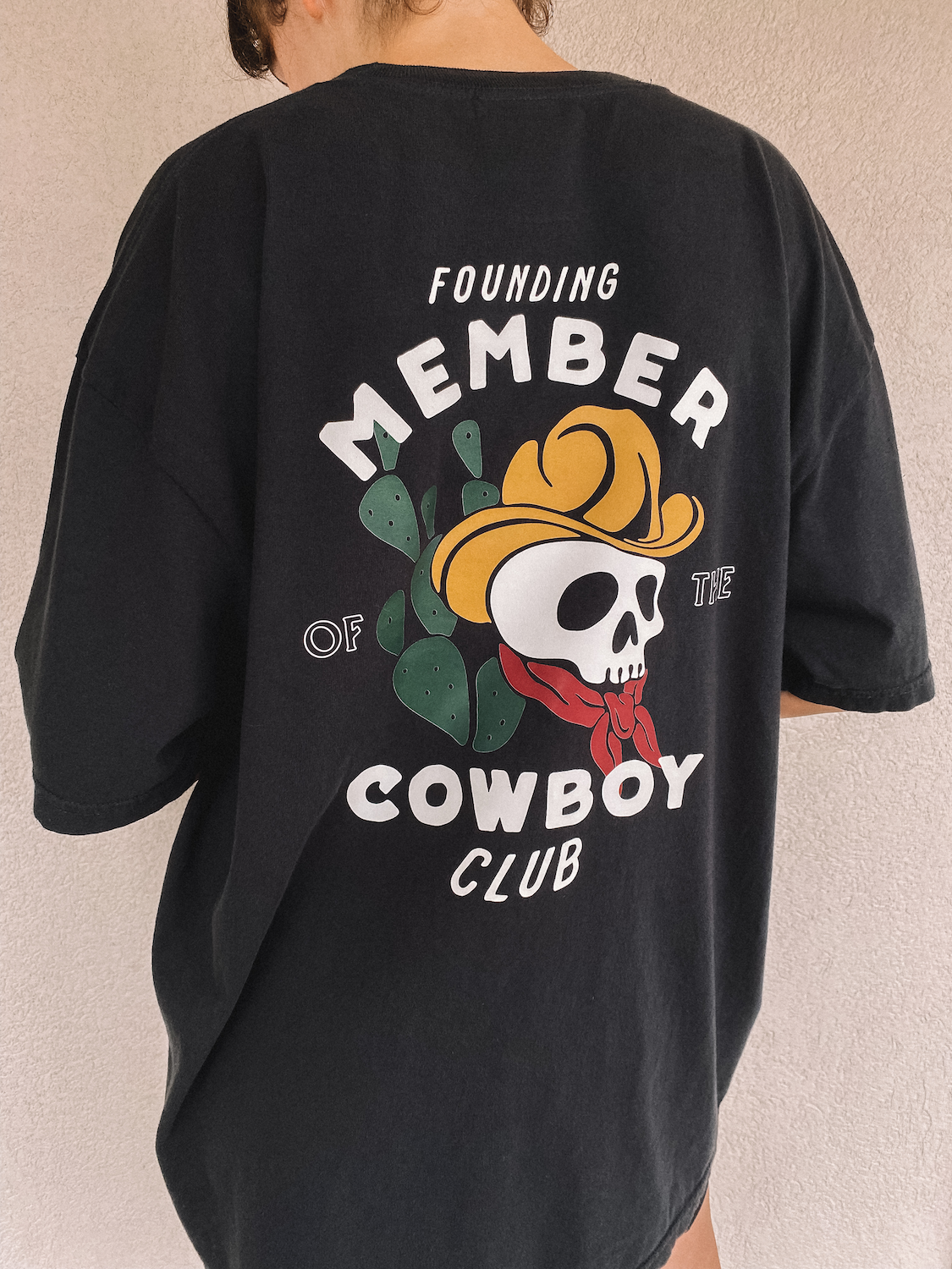 founding member of the cowboy club tee - adult