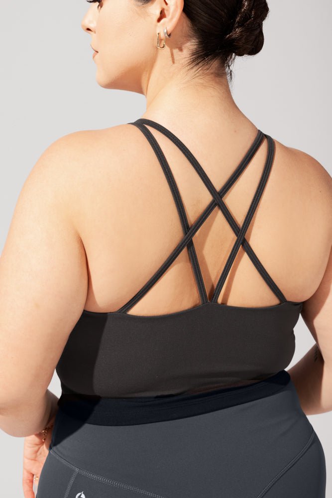 Celeste Mesh Crop Bralette - Black - Mack & Harvie