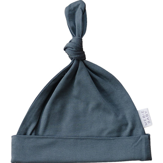 Charcoal Bamboo Newborn Knot Hat - Mack & Harvie