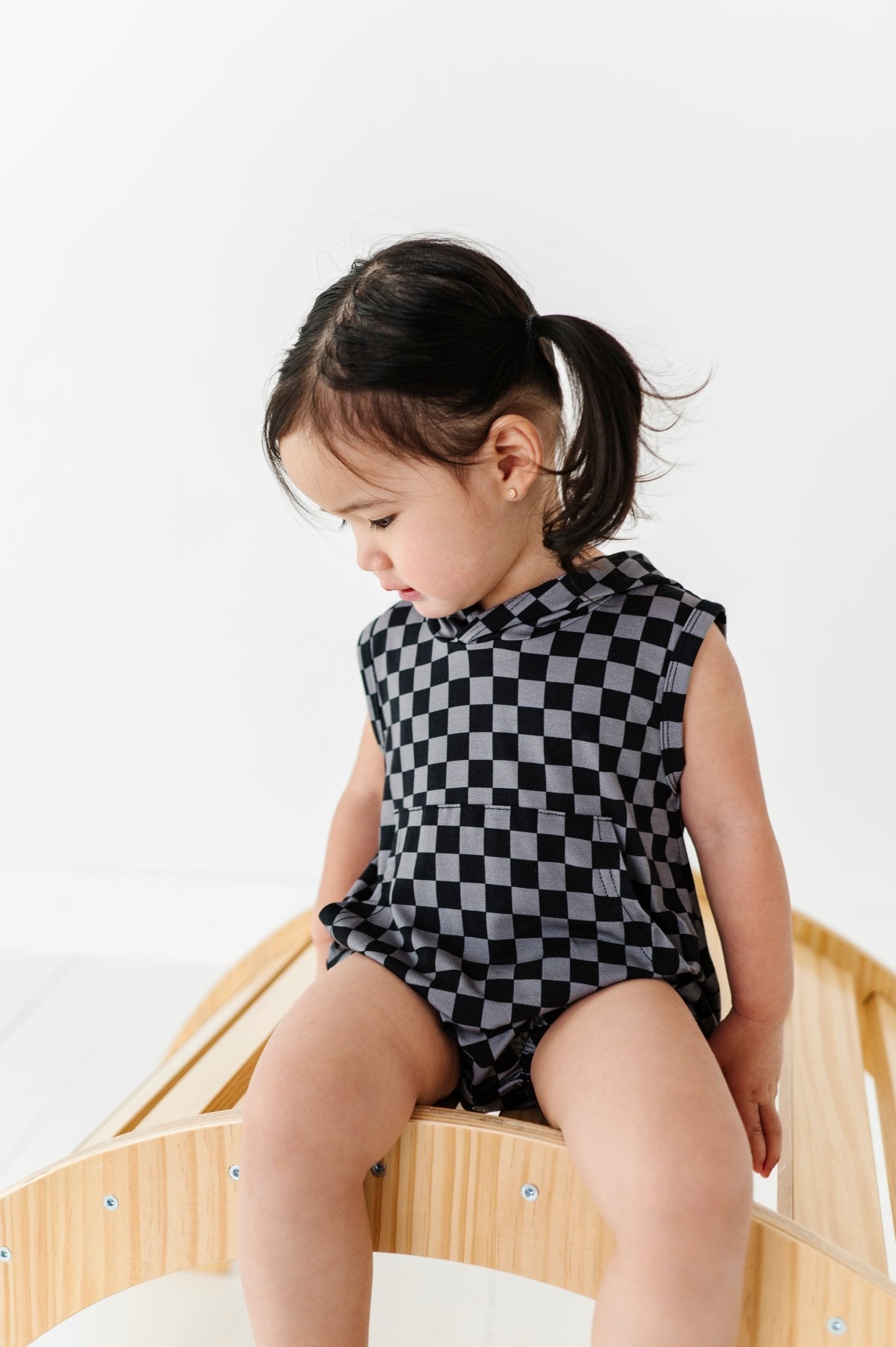 Charcoal Check Hooded Tank Bubble - Mack & Harvie