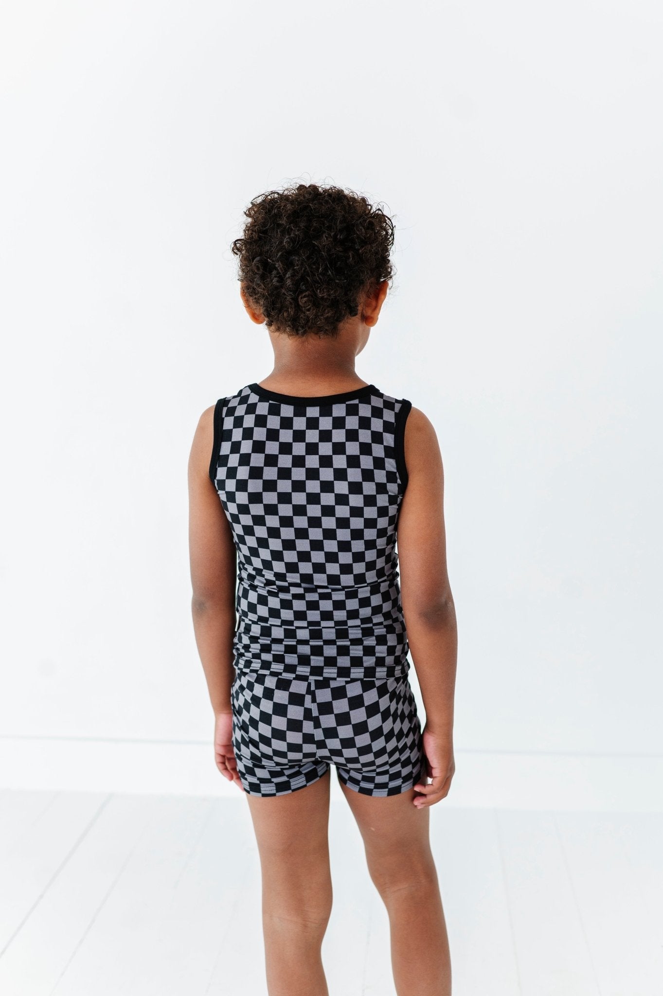 Charcoal Check Pocket Tank Set - Mack & Harvie