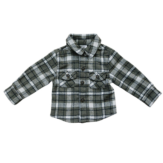 Charcoal Flannel Shacket - Mack & Harvie