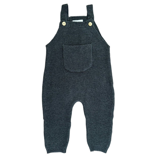 Charcoal Knit Overalls - Mack & Harvie