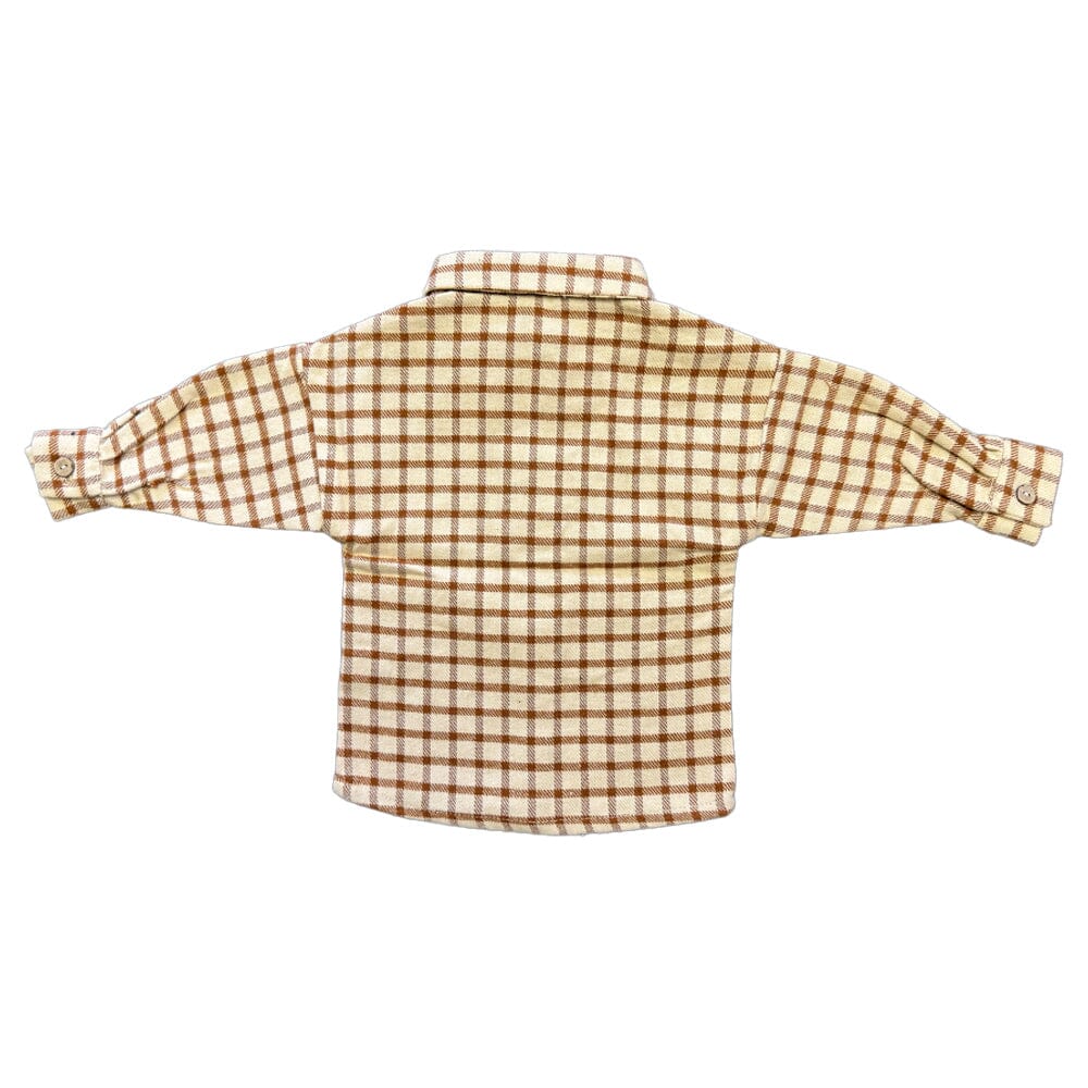 Check Button Up Shirt - Amber Check - Mack & Harvie