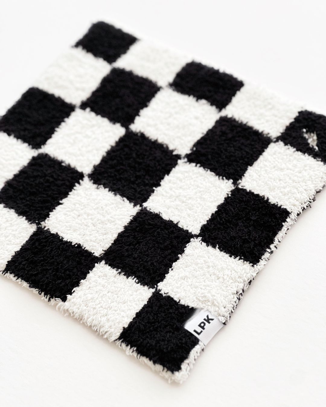 Checkered Plush Lovey | Black - Mack & Harvie