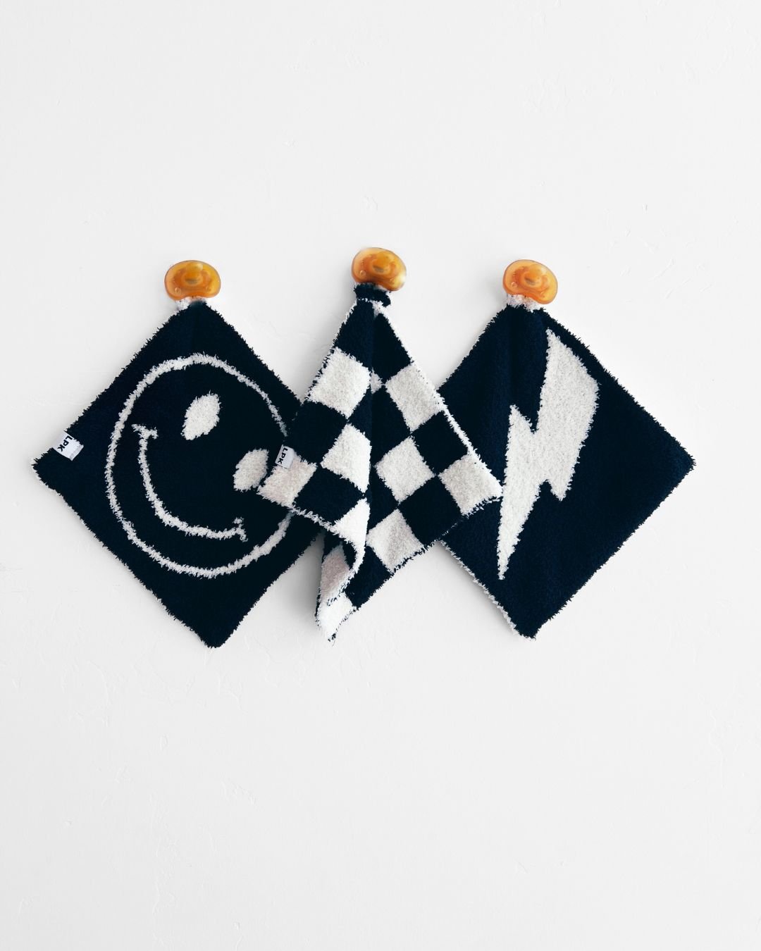 Checkered Plush Lovey | Black - Mack & Harvie