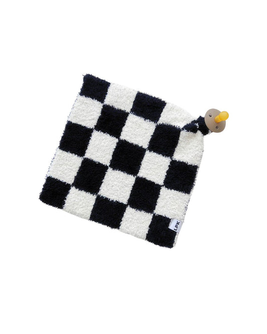 Checkered Plush Lovey | Black - Mack & Harvie