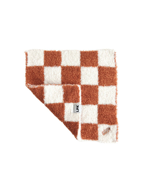 Checkered Plush Lovey | Copper - Mack & Harvie