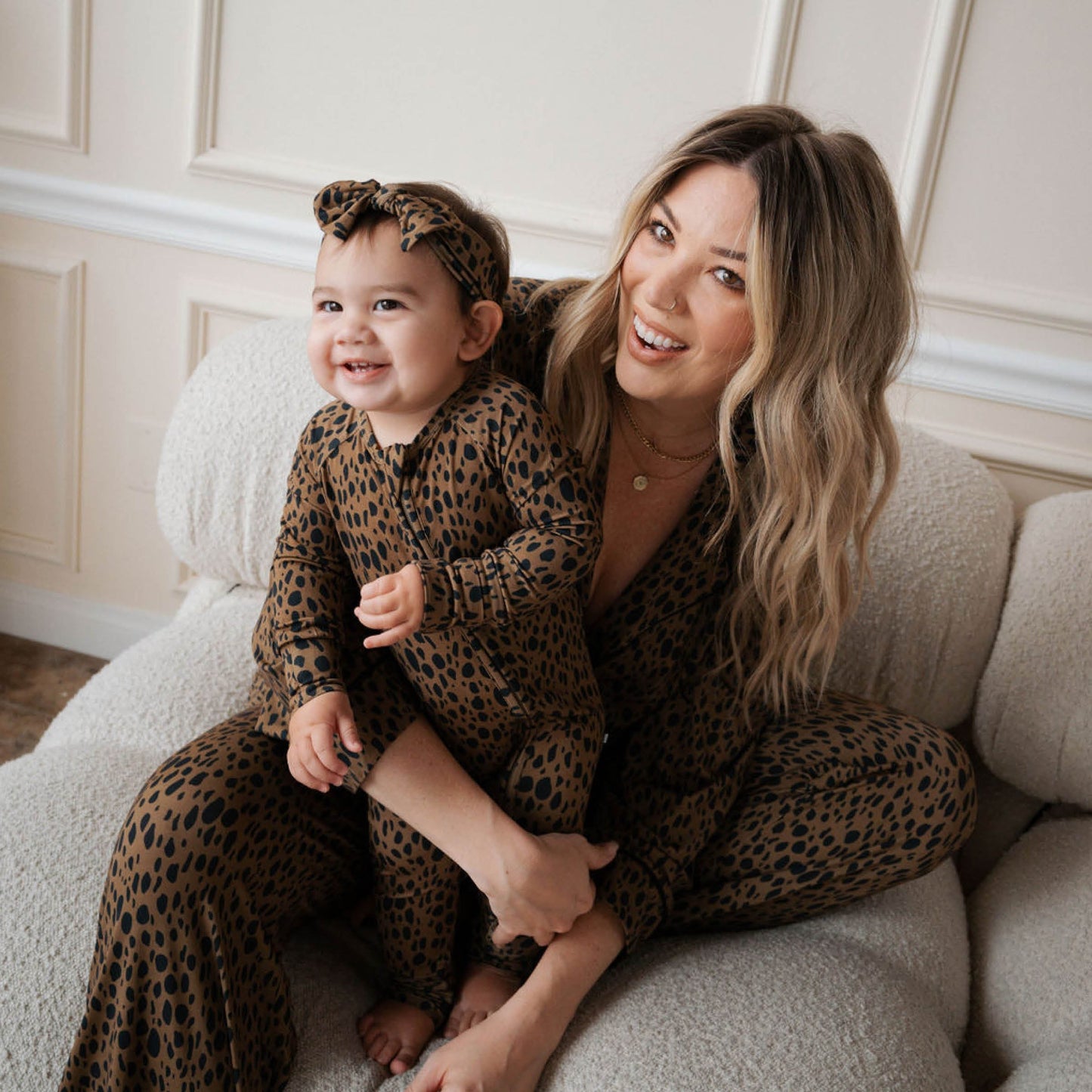 Cheetah | Bamboo Zip Romper