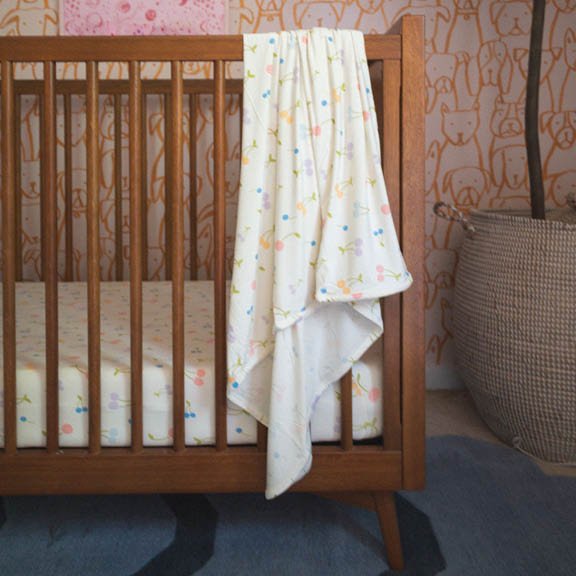 Cherry Pop | Bamboo Crib Sheet - Mack & Harvie