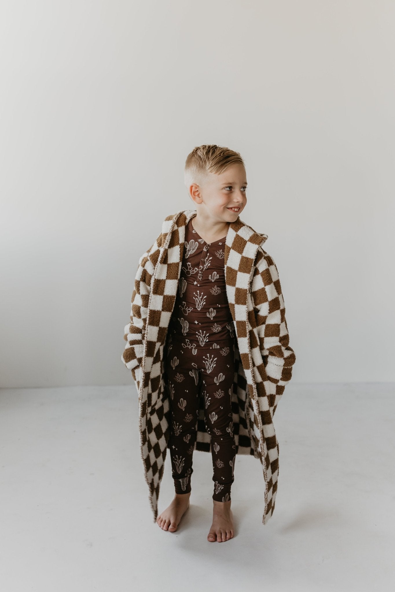 Children's Hooded Robe | Minty x ff Wild West - Mack & Harvie