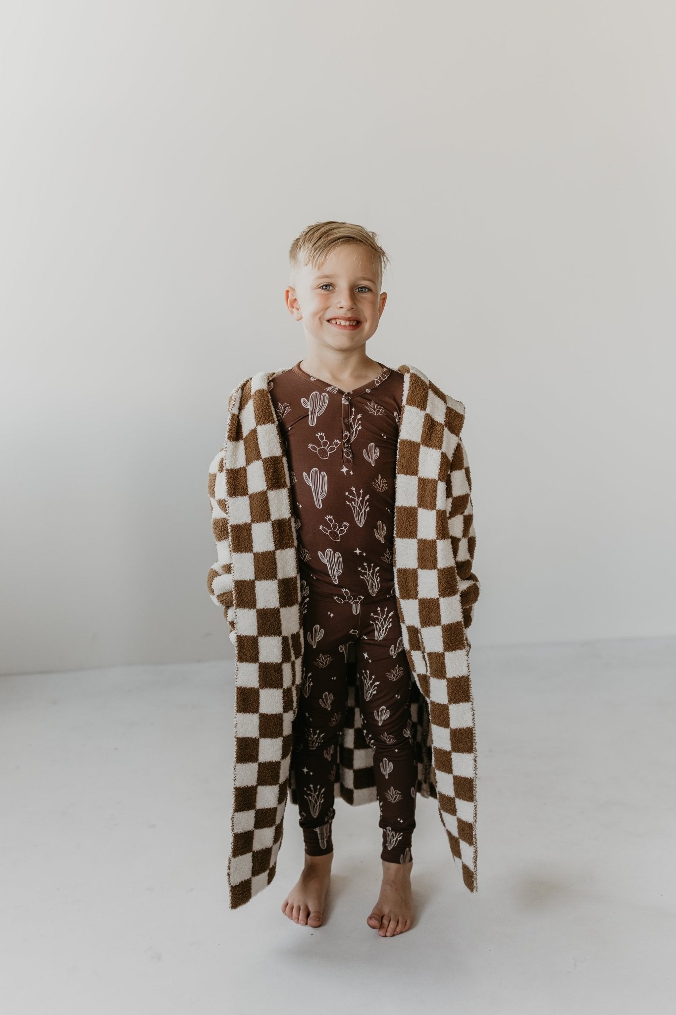 Children's Hooded Robe | Minty x ff Wild West - Mack & Harvie