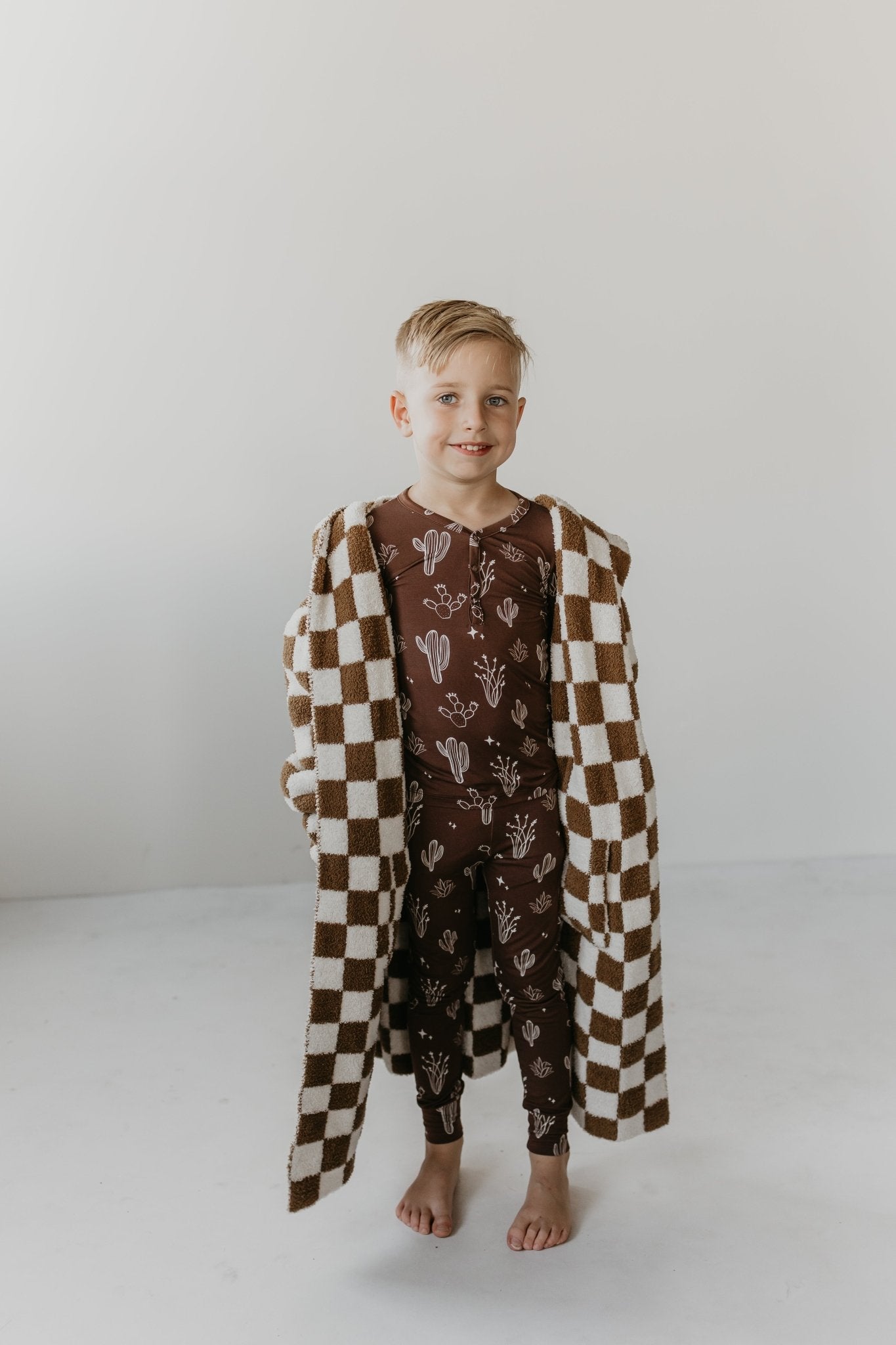 Children's Hooded Robe | Minty x ff Wild West - Mack & Harvie